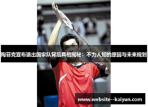 陶菲克宣布退出国家队背后真相揭秘:不为人知的原因与未来规划 陶菲克宣布退出国家队背后真相揭秘:不为人知的原因与未来规划